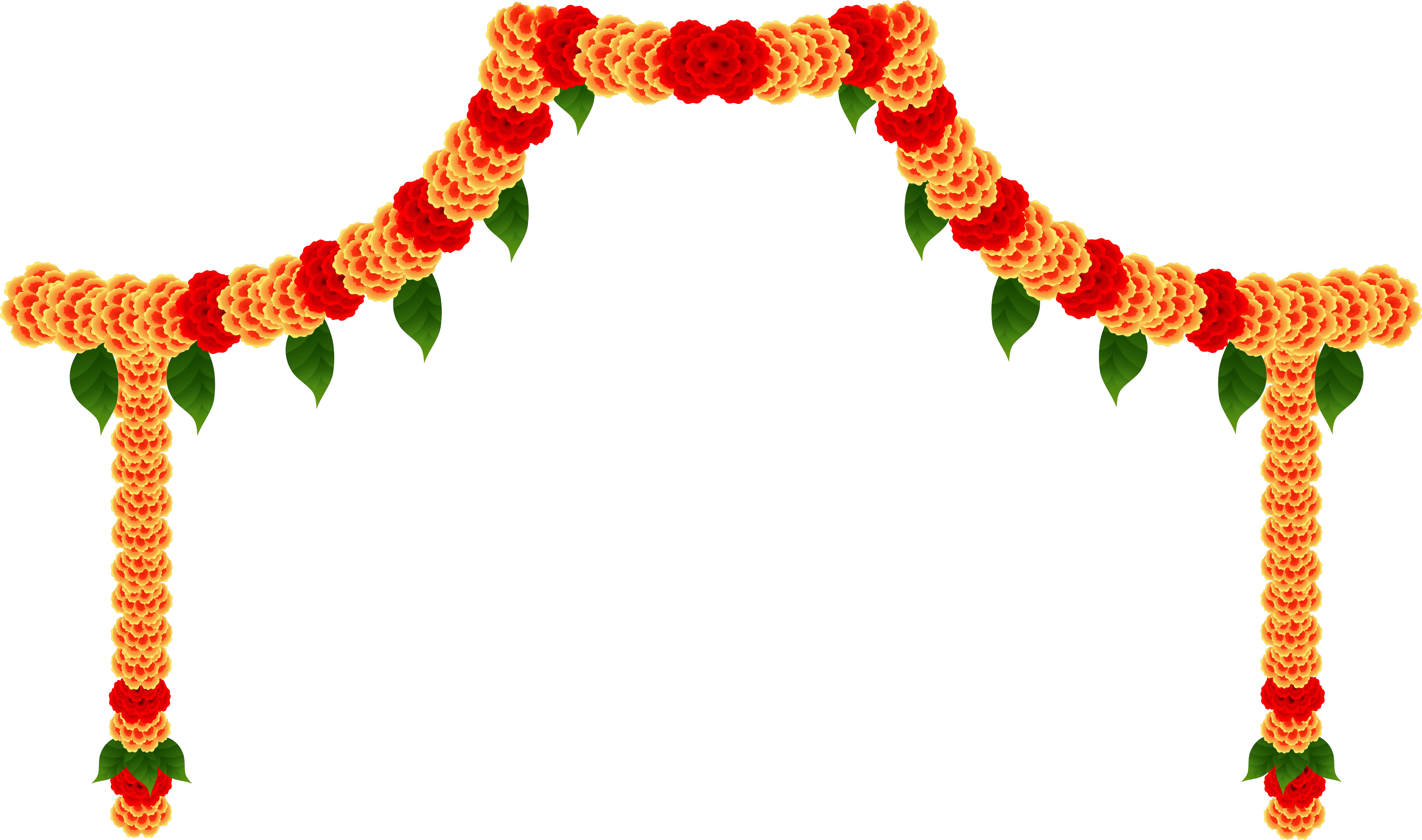 Transparent Flower Garland Png Indian Flower Garland Png