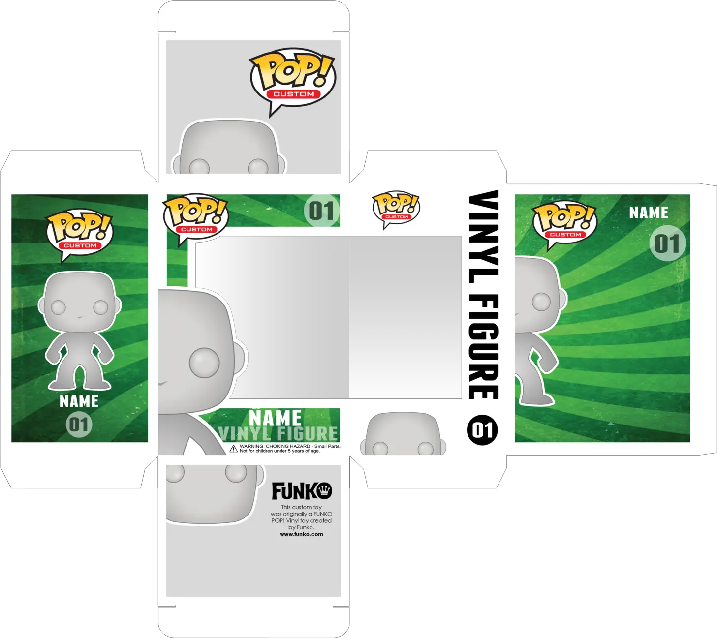 Custom Pop Vinyl Box Template