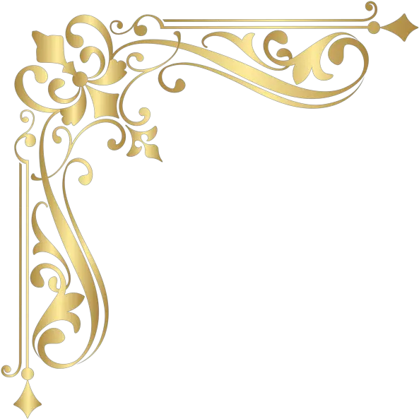 Gold Corner Design Png