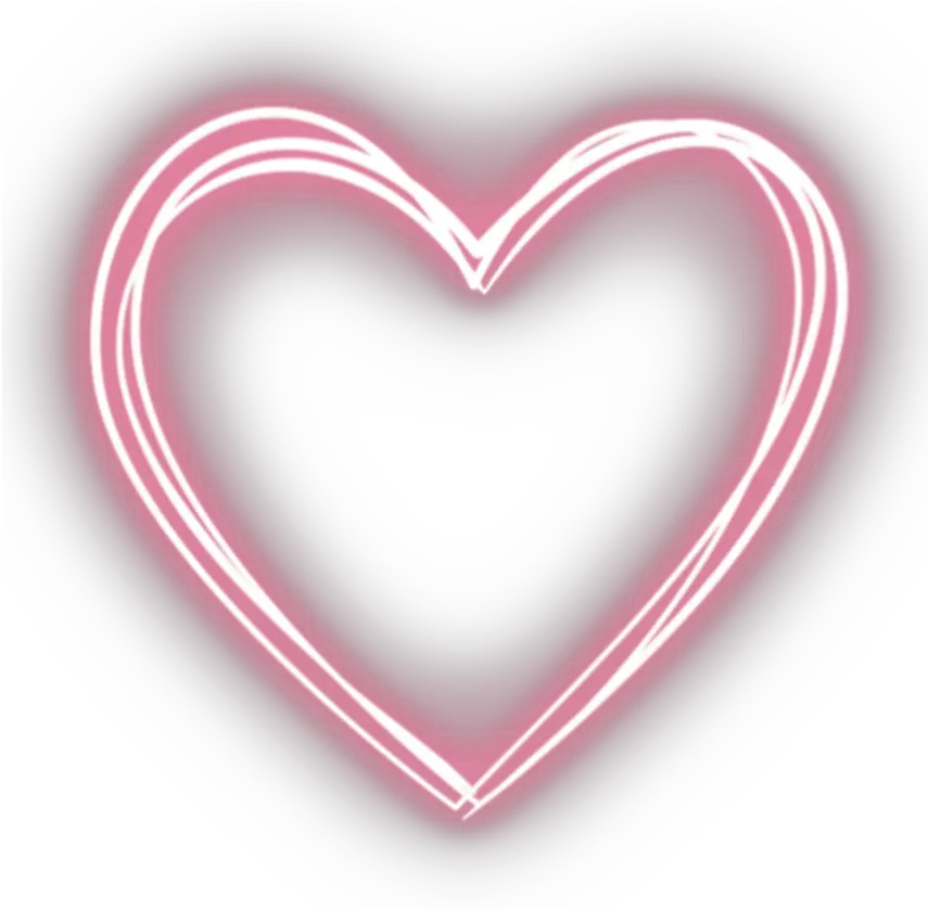 love neon heart pink freetoedit Transparent Neon Pink Heart