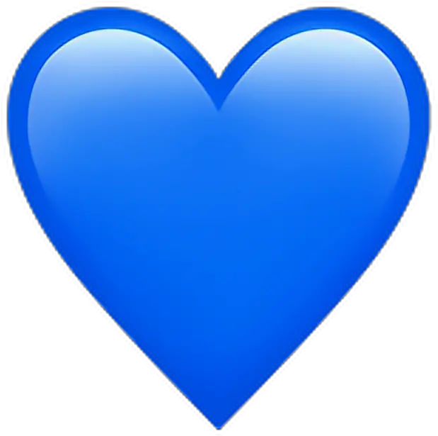 Blue Heart Emoji Png Heart