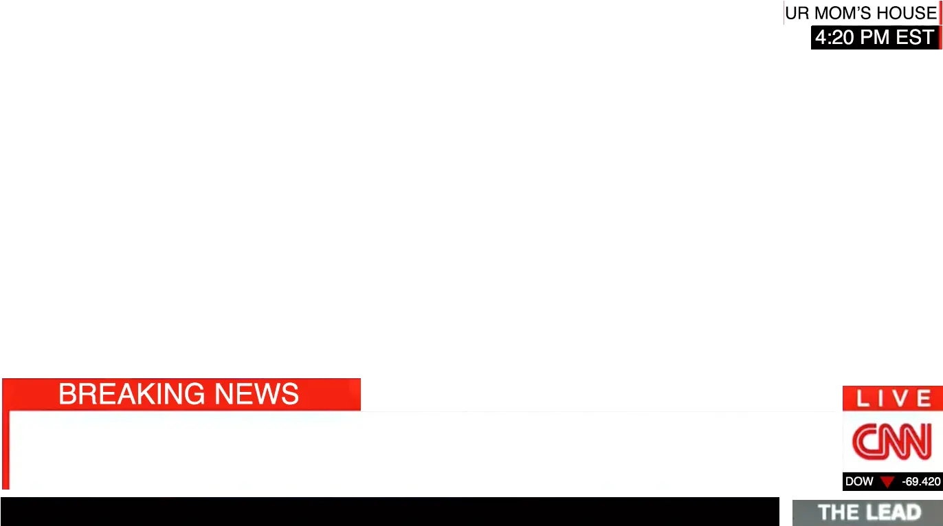 Transparent News Headline Template