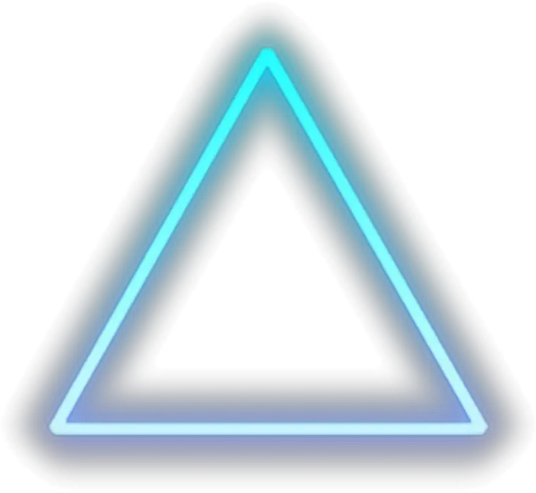 triangle neon bright abstract blue purple Triangle Png