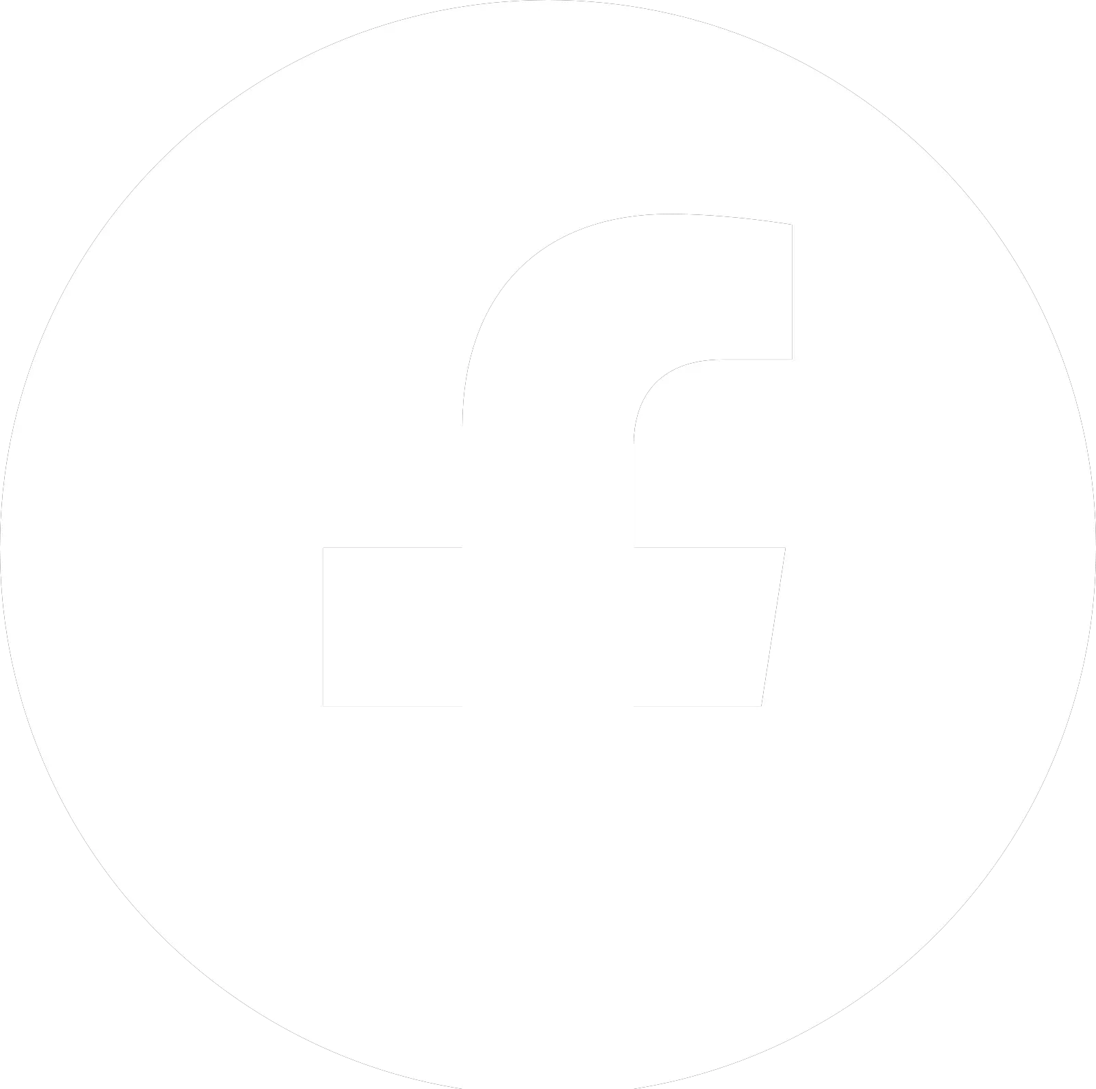 Facebook Logo 2019 White