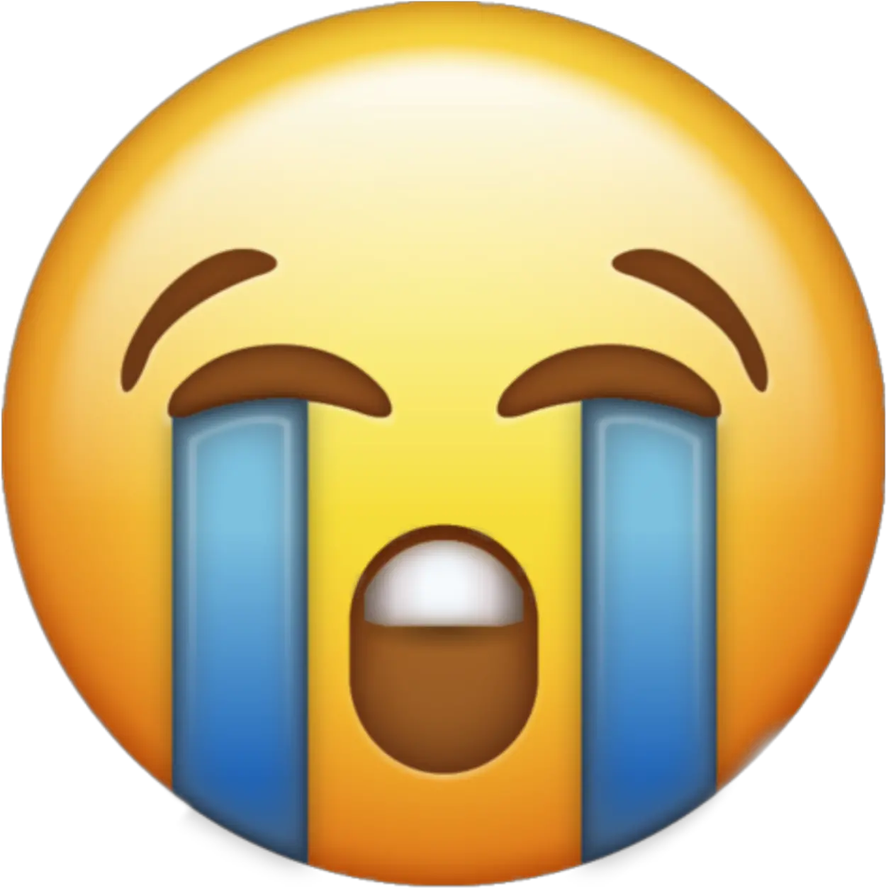 Loudly Crying Emoji Png Iphone Crying Emoji Transparent