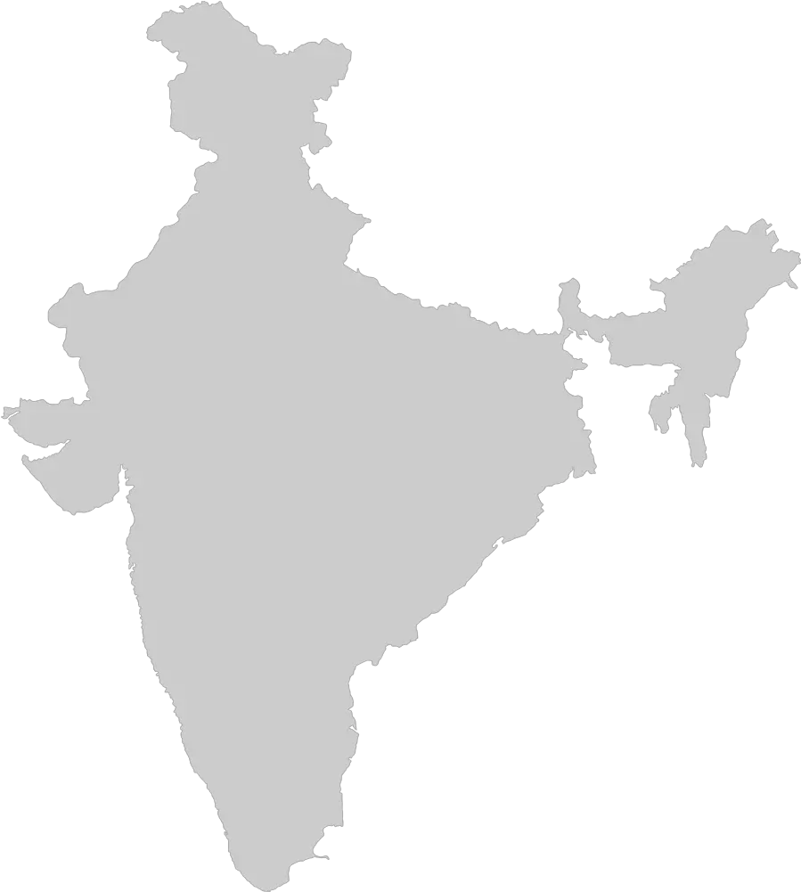 India Map Clip Art India Map In Grey