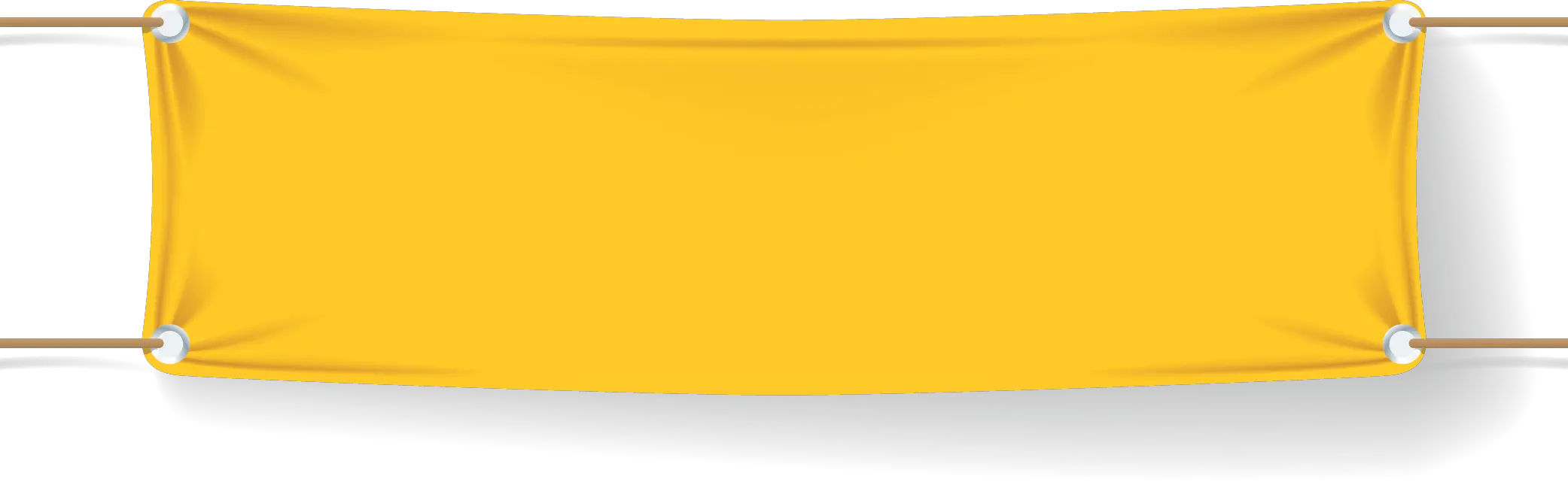 Yellow Hanging Banner Transparent Hanging Banner Png