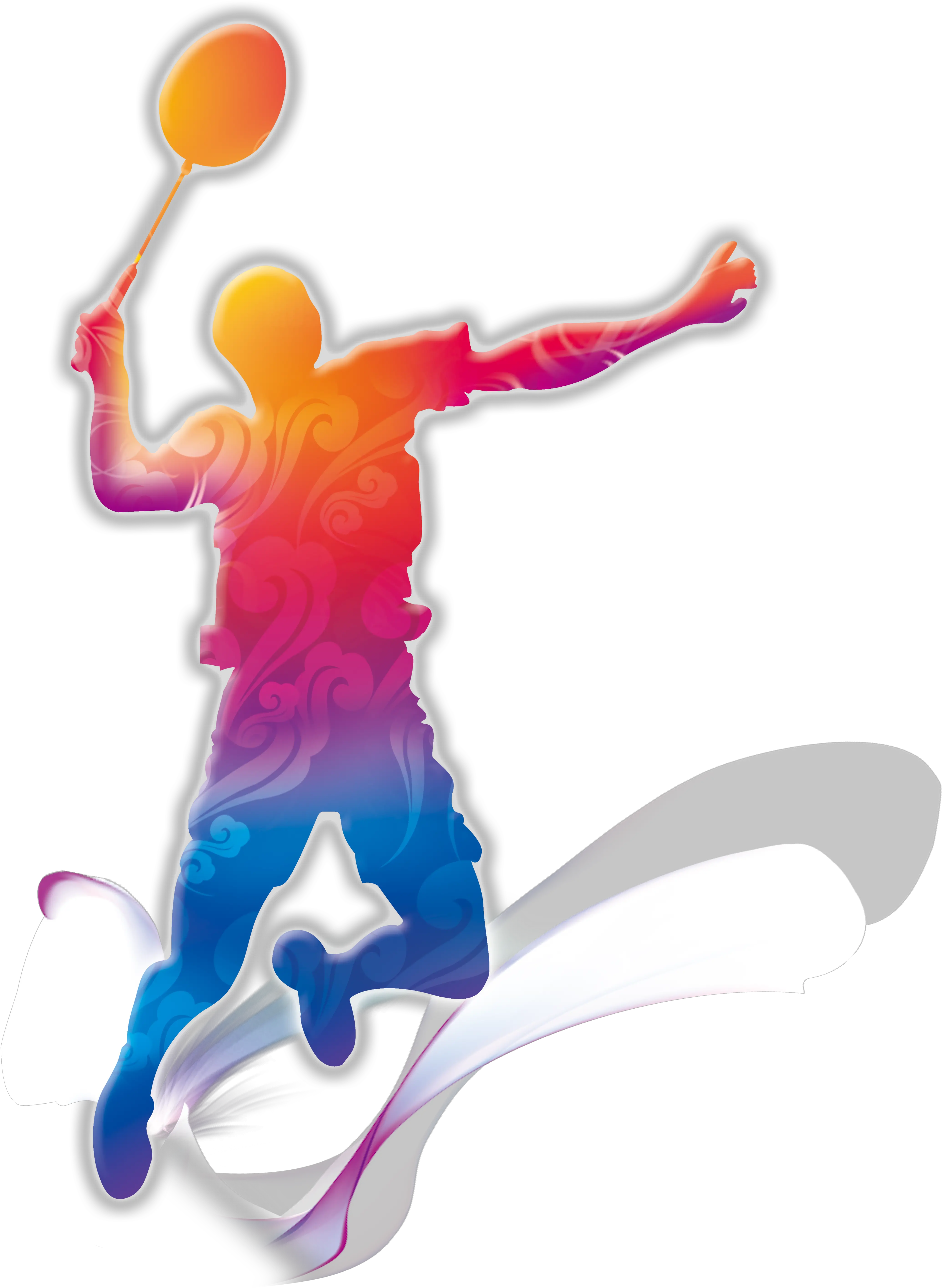 Motion Players Badminton Creative Graphics Free Hd Transparent Background Badminton Logo