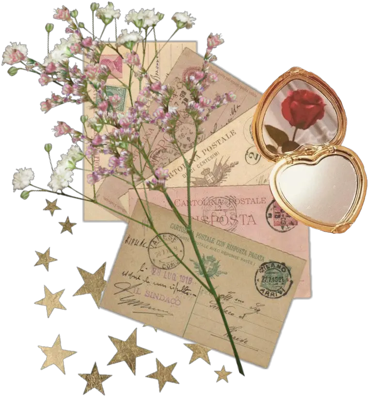 vintage flower star letter aesthetic freetoremix Aesthetic Vintage Flowers