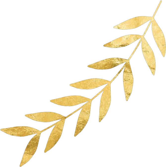 Gold Leaves Png -right Gold Leaf Gold Leaves No Background