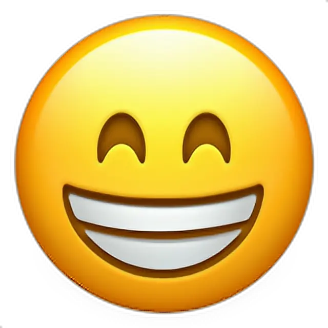 Transparent Iphone Emoji Faces Png Smiling With Teeth Emoji