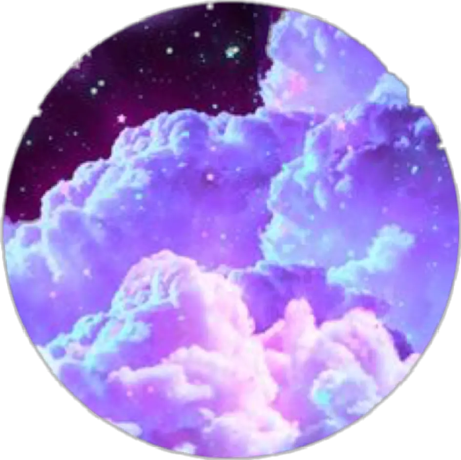 nightcloud circle glitter glitch sparkle shine Pastel Aesthetic Galaxy Background