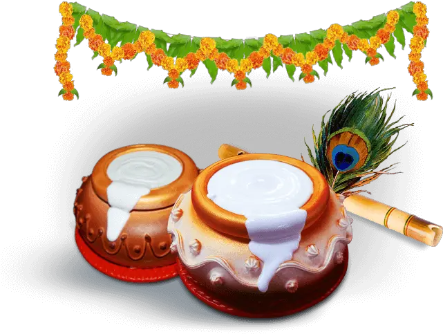 Krishna Makhan Matki Png