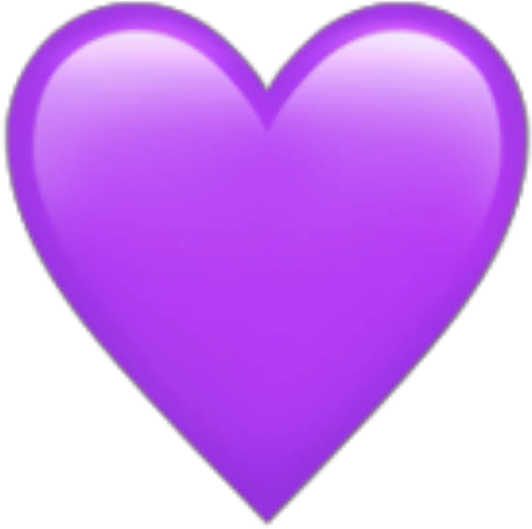 iphone iphoneemoji purple heart emoji Purple Heart Emoji Png