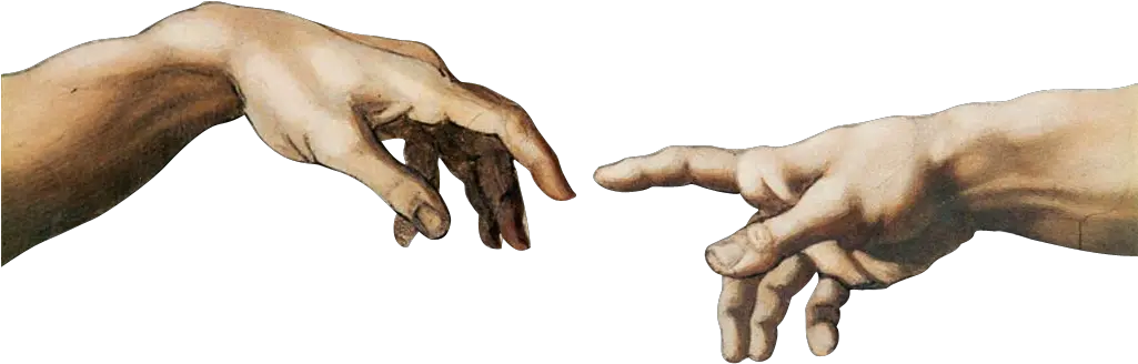 Transparent Back Of Hand Png Creation Of Adam Sticker