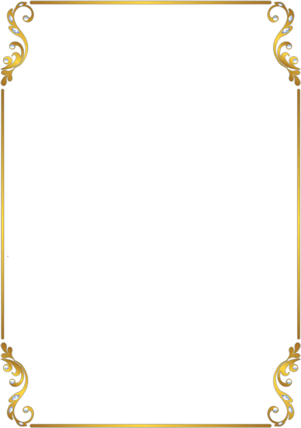 Transparent Medical Border Clipart Golden Frame Border Png