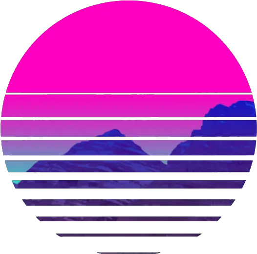 Vaporwave Sunset Png