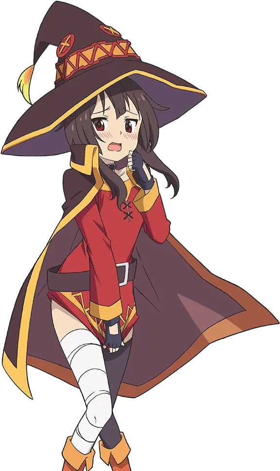 Mediaembarrassed Megumin Cartoon Megumin Transparent Background