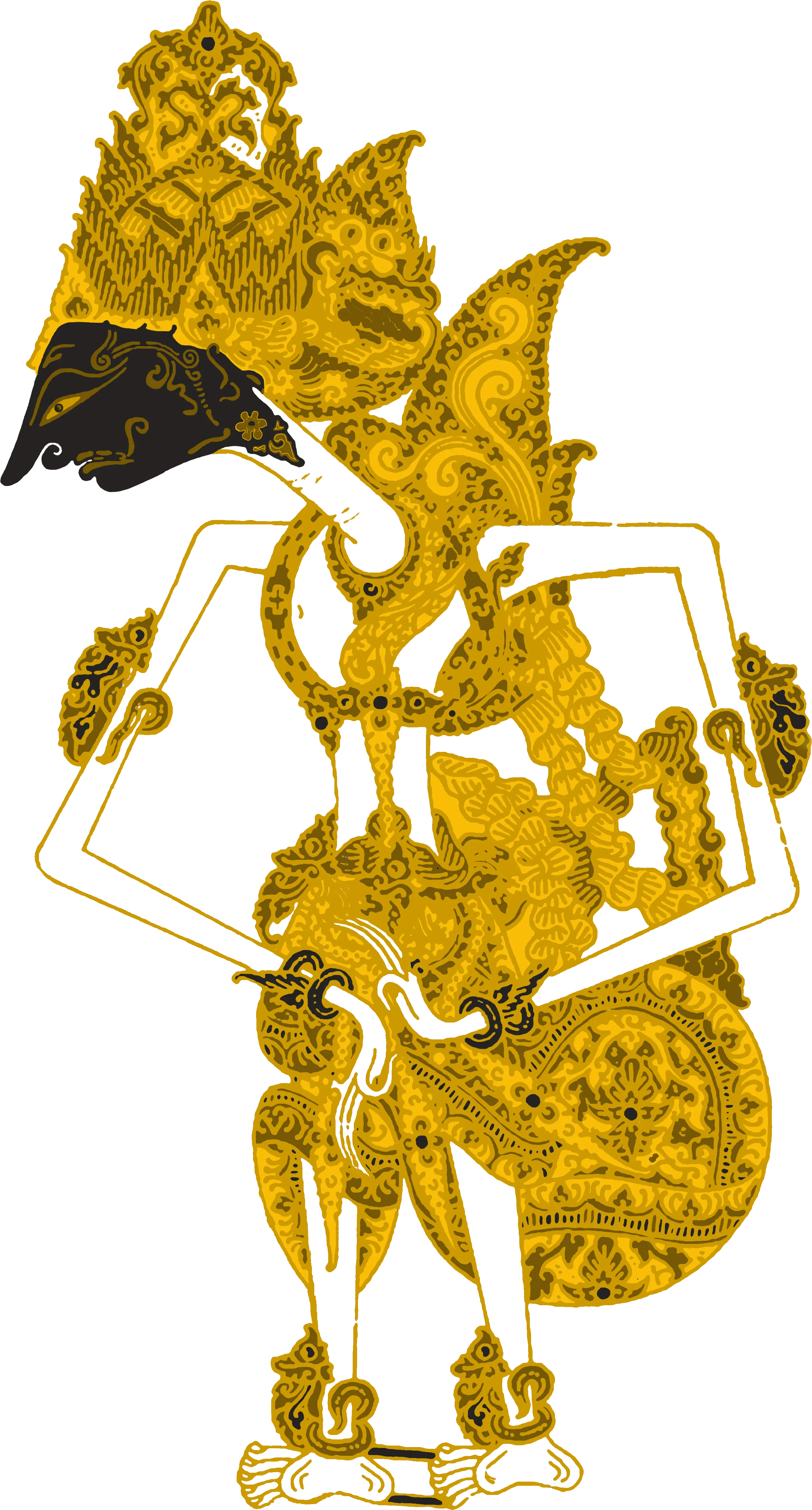 Wayang Arjuna Vector Png