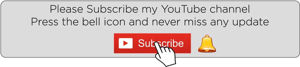 Subscribe Button With Bell Icon Transparent