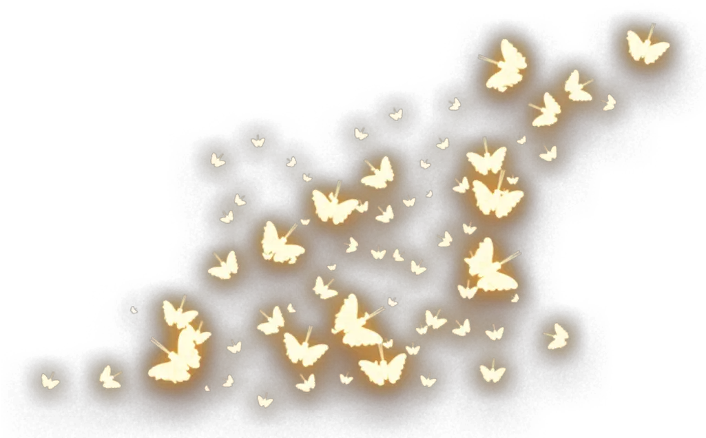 ftestickers butterflies butterflylight glowing Gold Glow Butterfly Png