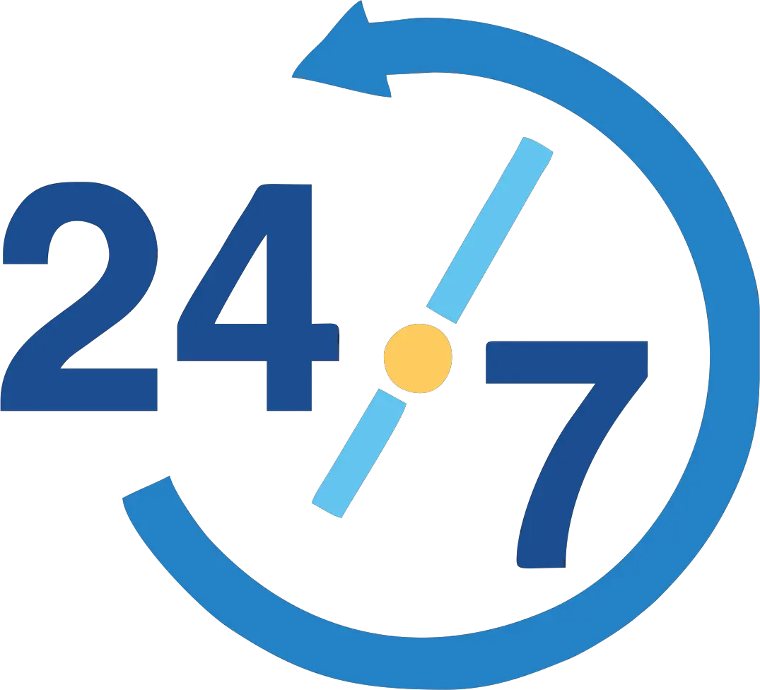 24 Hour Service Support 24 7 Icon Png