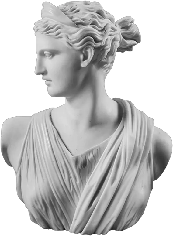 Image Of Statue Head Of Artemis Diana Greek Roman Goddess Humanity 2.0