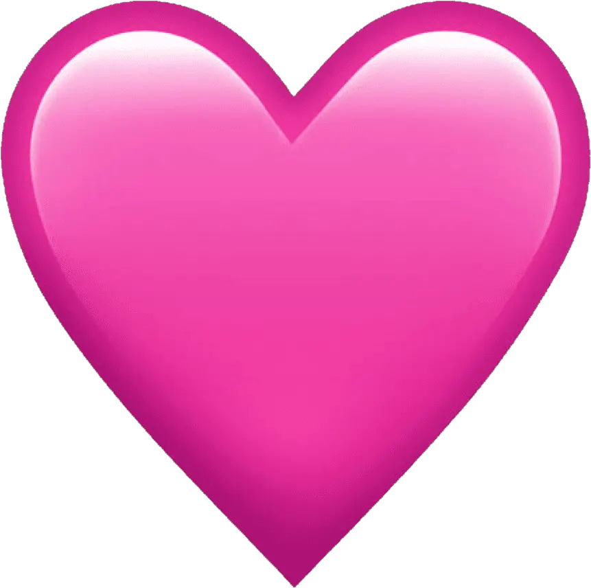 Emoji Pink Iphone Whatsapp Emojis Hearts Plain Pink Heart Emoji