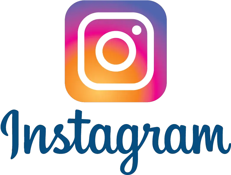 Instagram New Logo Multi Color Vector Blue Text Instagram Logo Color Vector