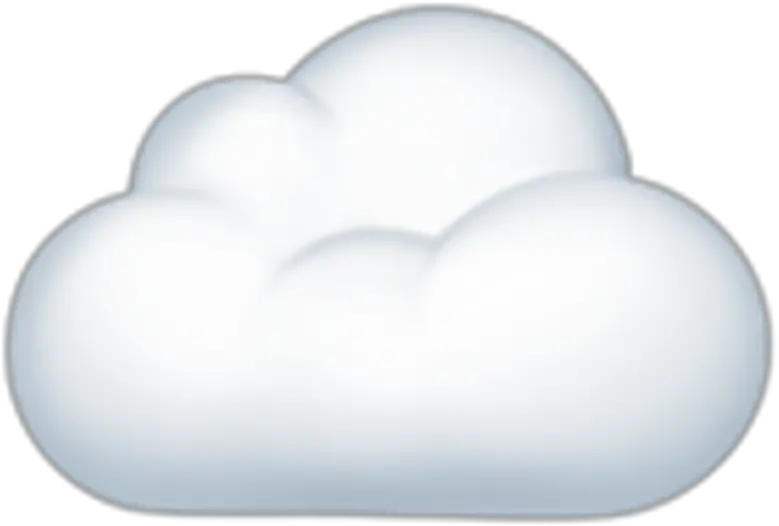 Cloud Emoji Png Iphone Cloud Emoji Transparent