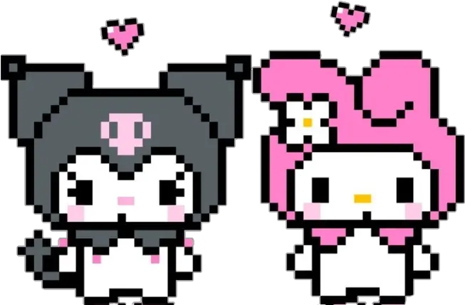 mymelody kuromi kawaiisticker kawaii sanrio cute My Melody Pixel Art