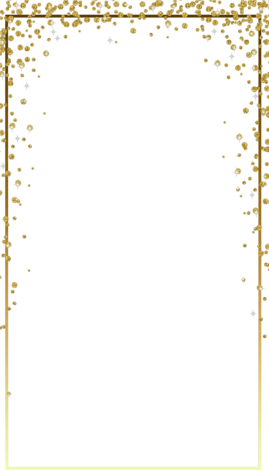 Gold Glitter Frame Png Image Golden Glitter Border Png