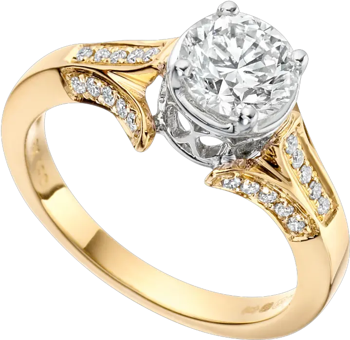 Ring Png Solitaire Diamond Ring Gold