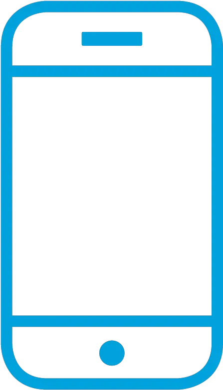 Blue Mobile Phone Icon Png