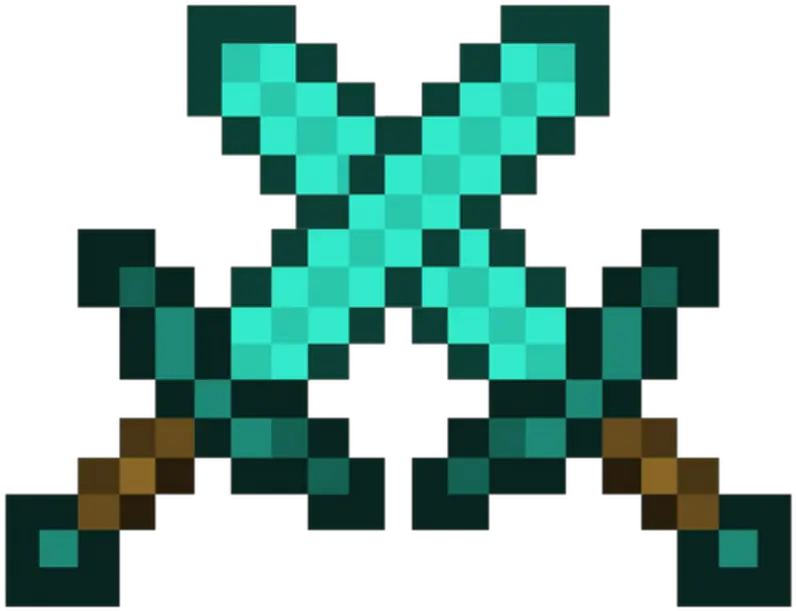 Symbol Diamond Minecraft Symmetry Sword Free Download Minecraft 2 Diamond Swords