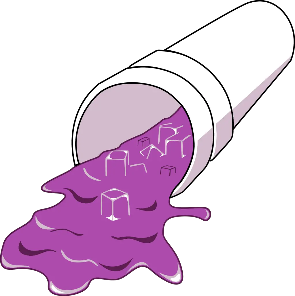 lean purple spilled drank Spilled Cup Of Lean