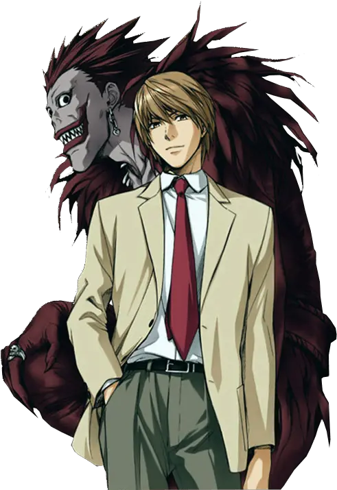 Death Note Ryuk Png Light Yagami And Ryuk