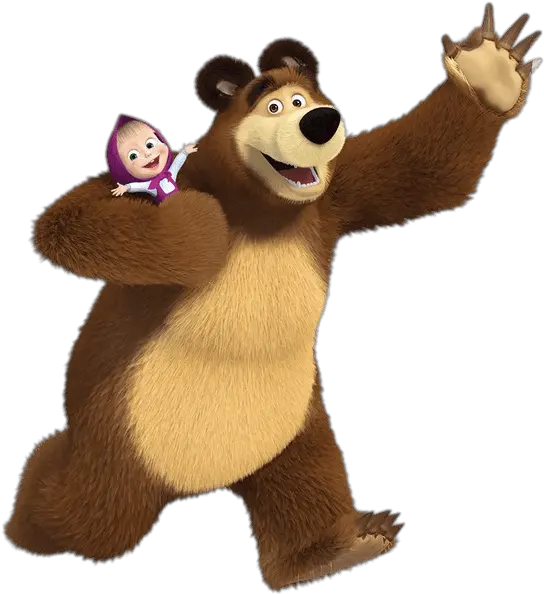 Bear Holding Masha Masha And The Bear Png