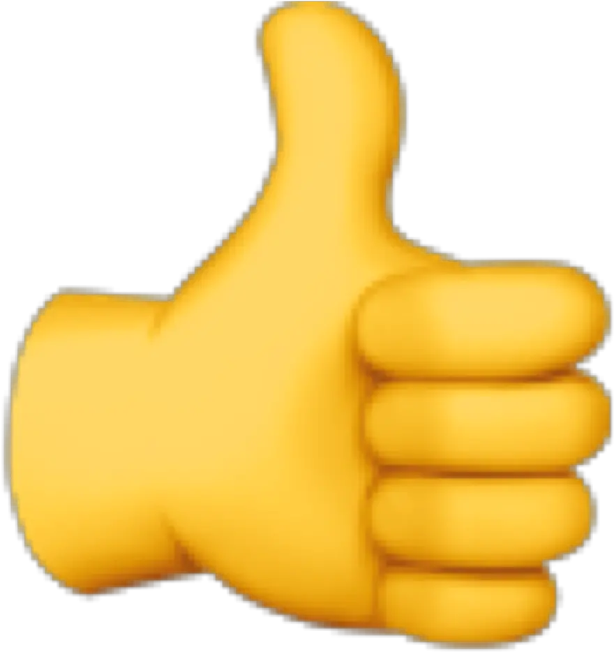 Transparent Thumb Up Emoji Png Thumbs Up Apple Emoji