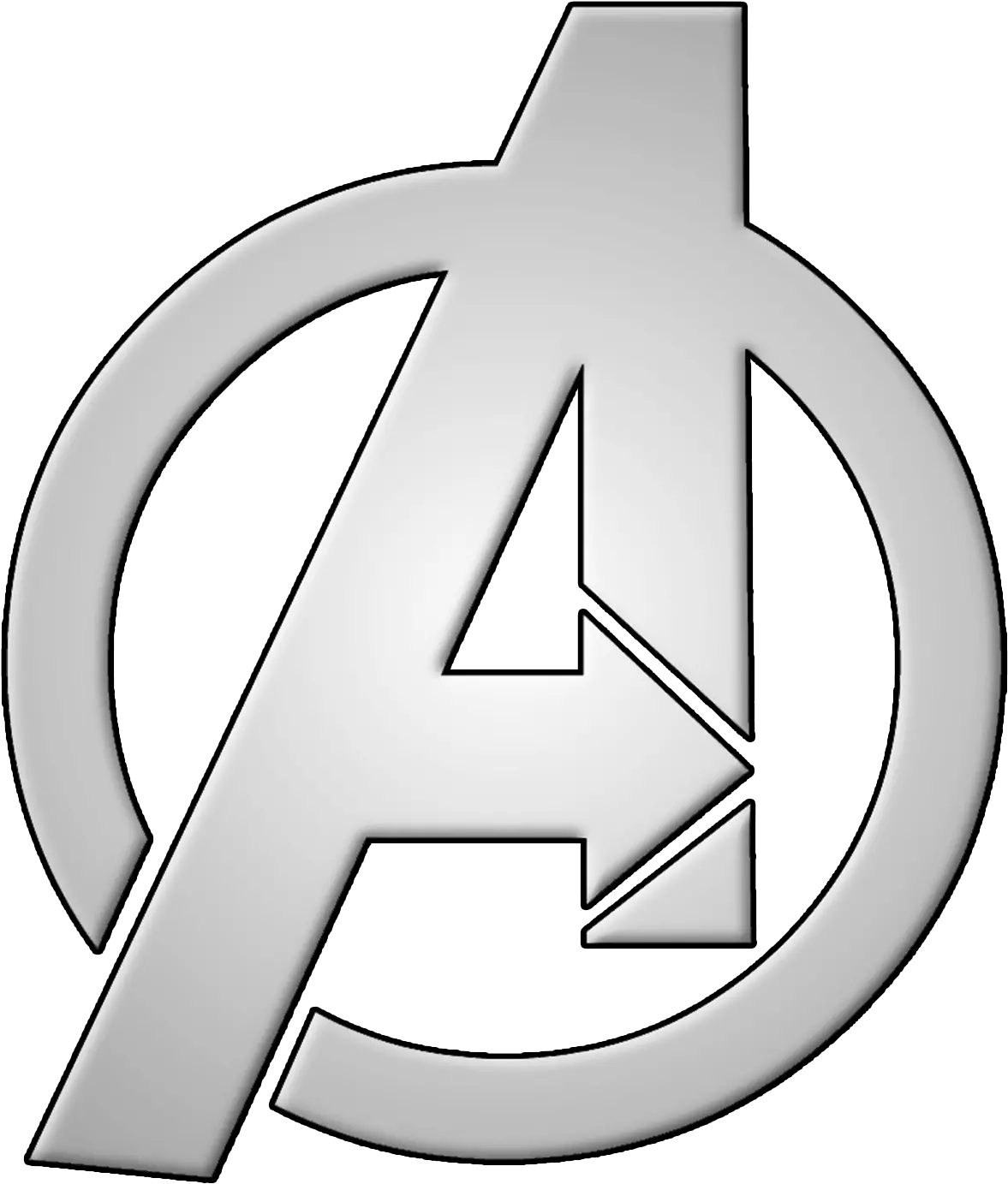 Avengers Logo White Png