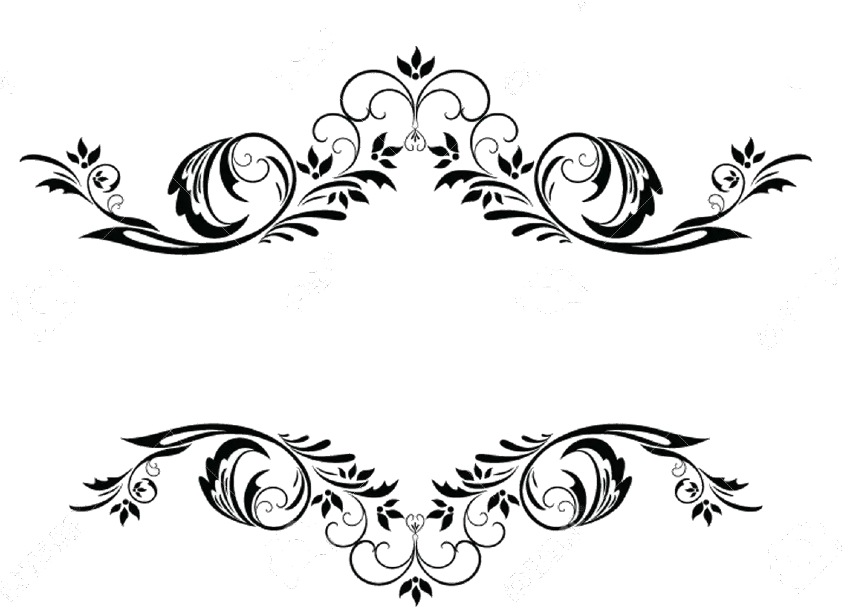 border black frame fancy curly png effecfs Vintage Header Clipart