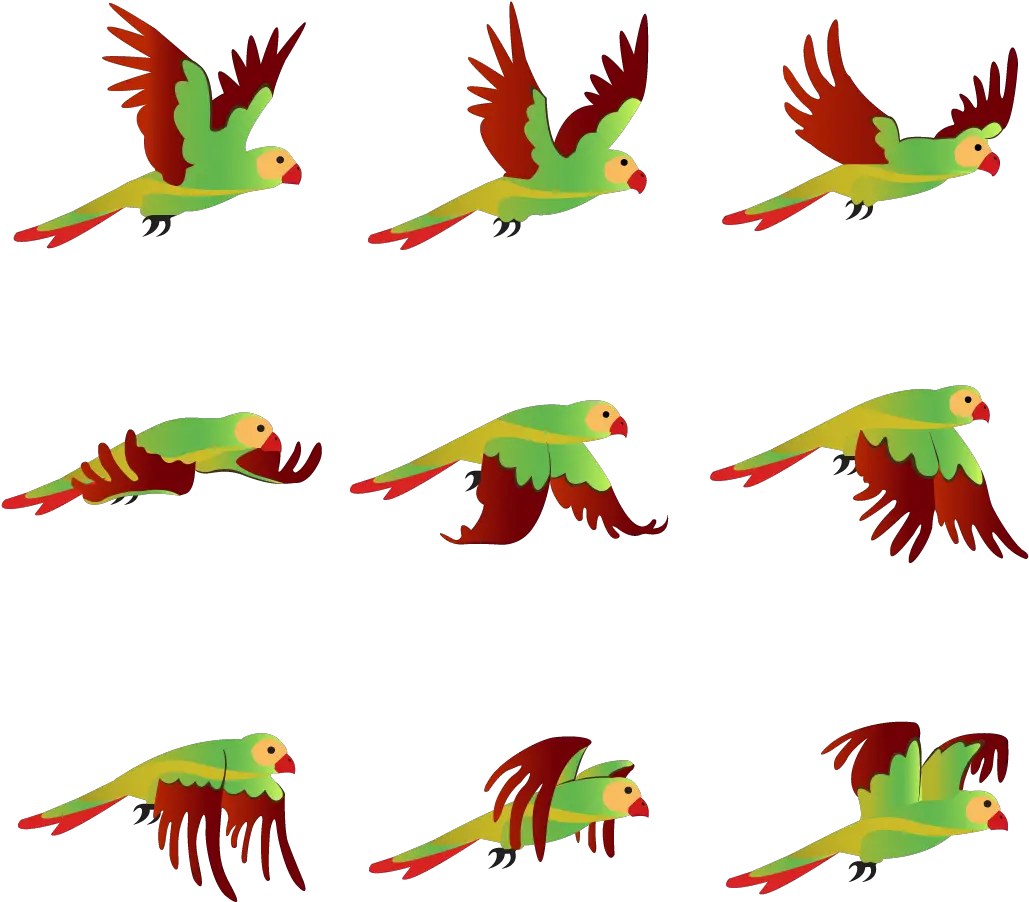 Transparent Bird Bird Sprite Sheet Png