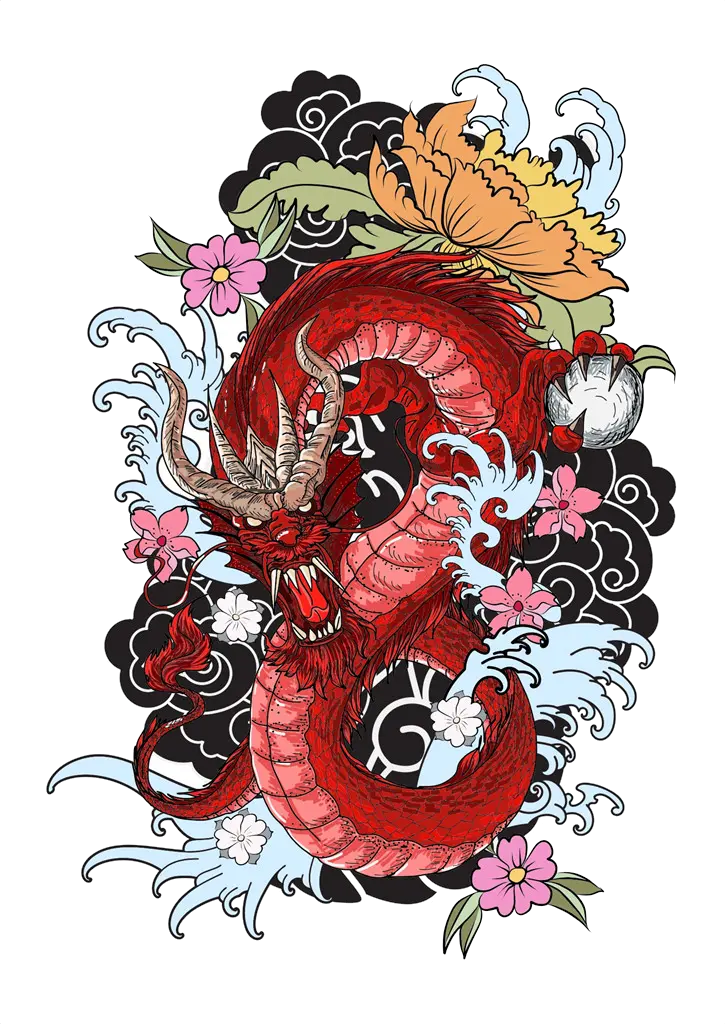 Japanese Dragon Tattoo Png