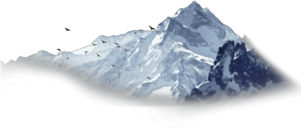 Snowy Mountain Transparent Background