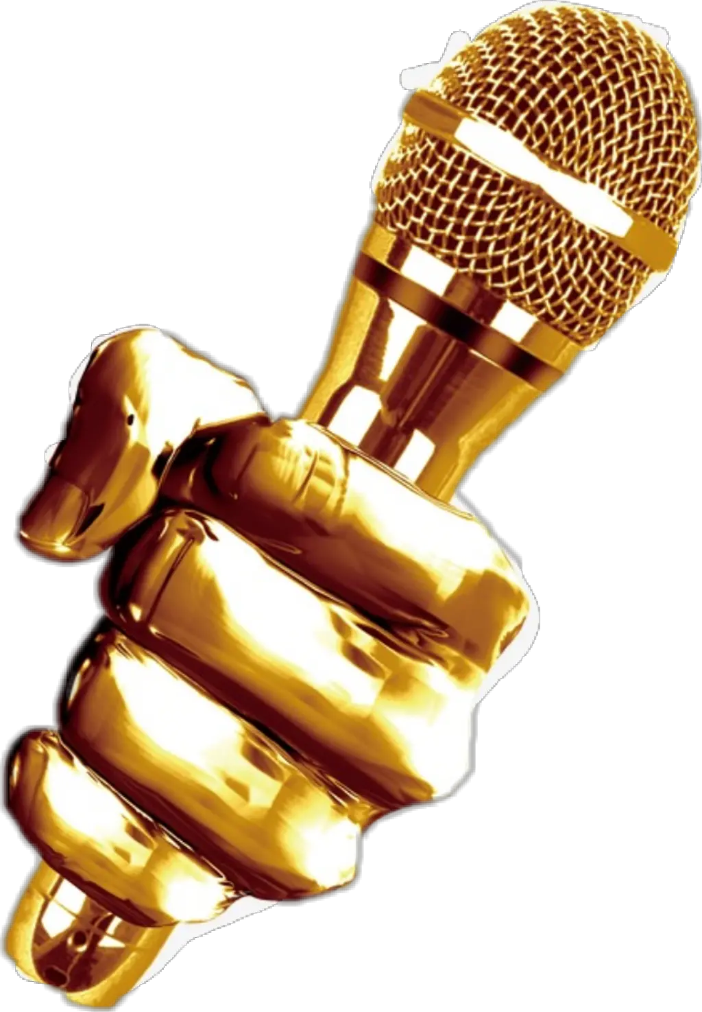 Gold Mic Png Golden Microphone Png