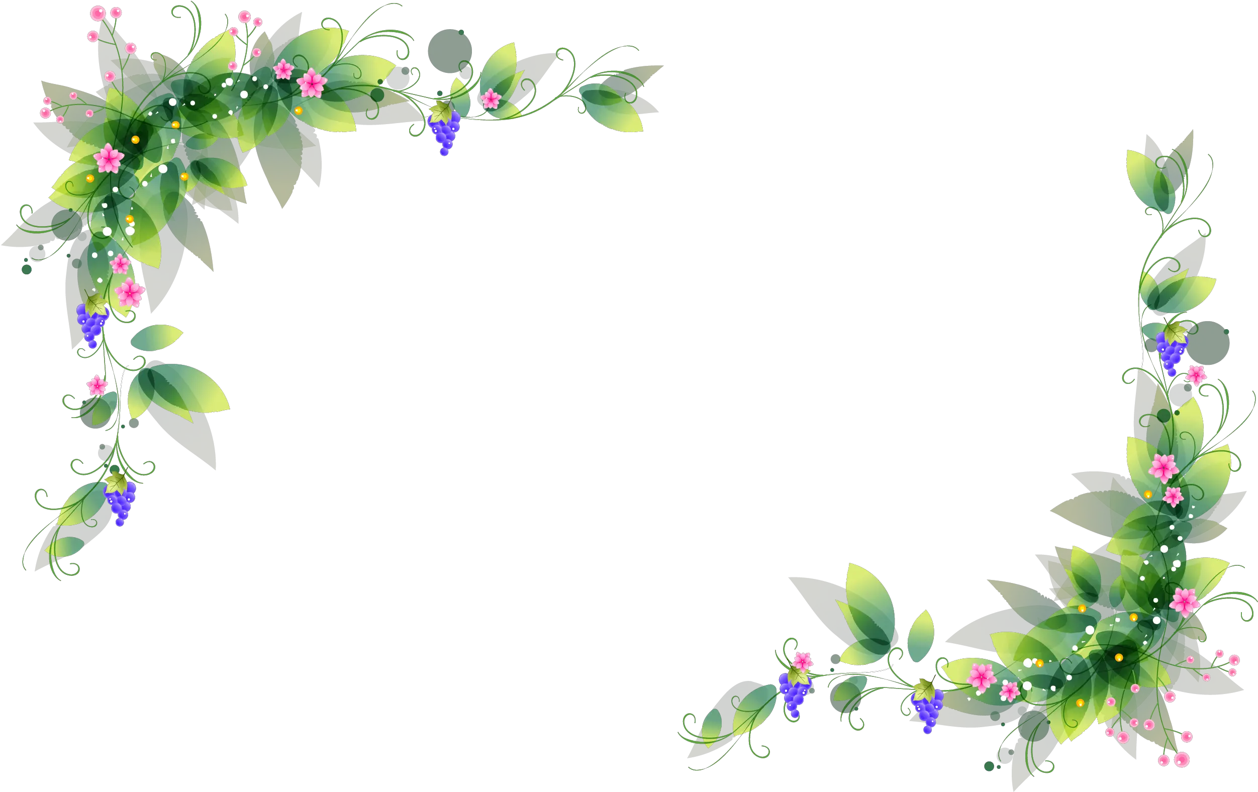 Flower Borders Corner Png