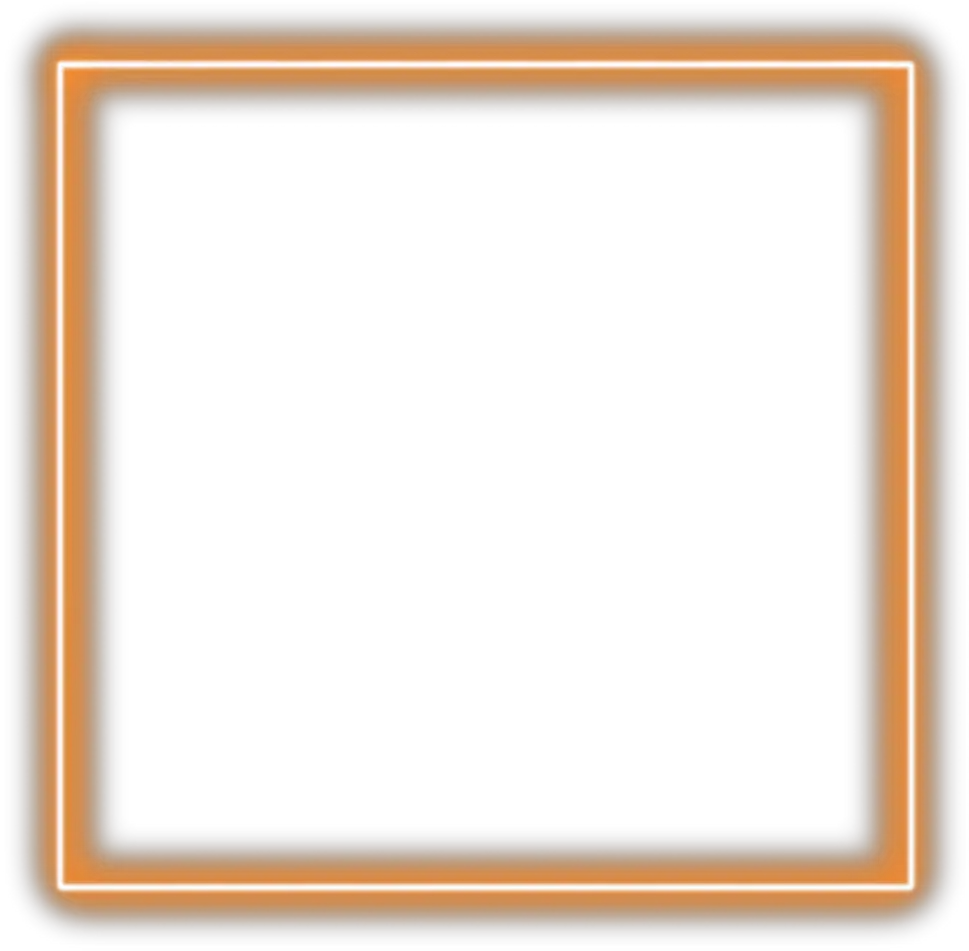 neon square border png orange freetoedit