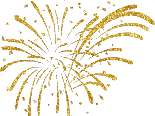 Fireworks Clipart Gold Gold Fireworks Png