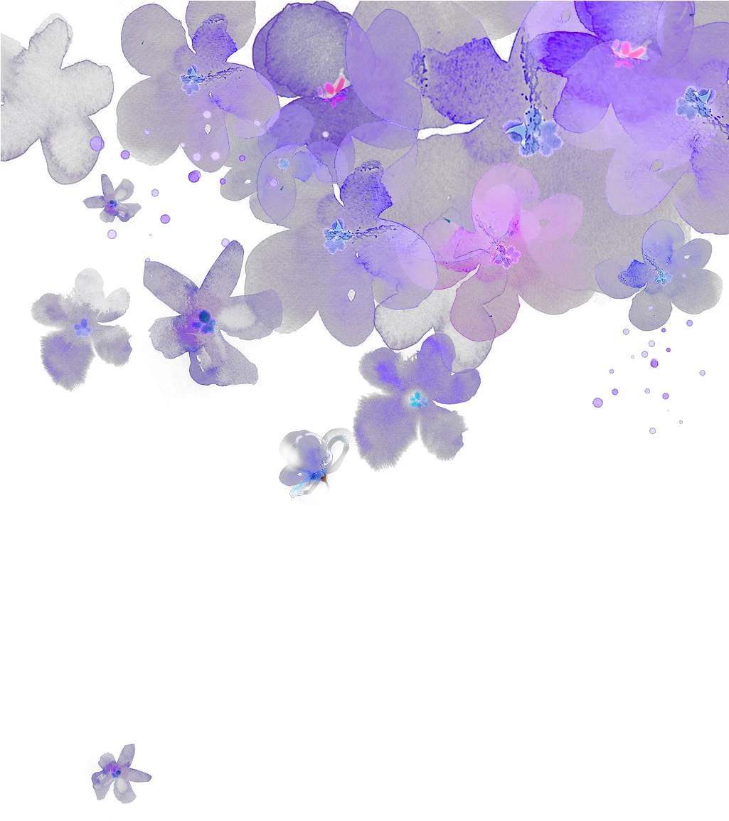 Corner Transparent Purple Transparent Background Purple Flowers Png