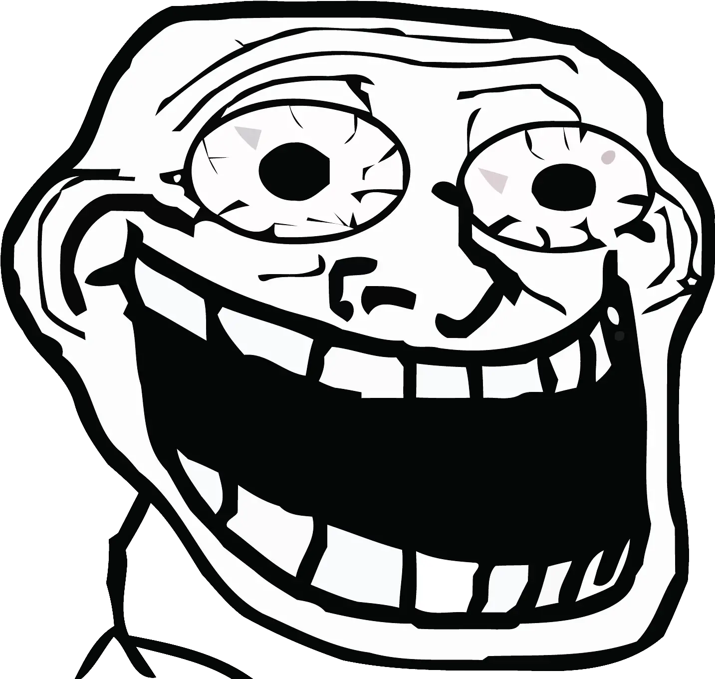 Crazy Troll Face Png